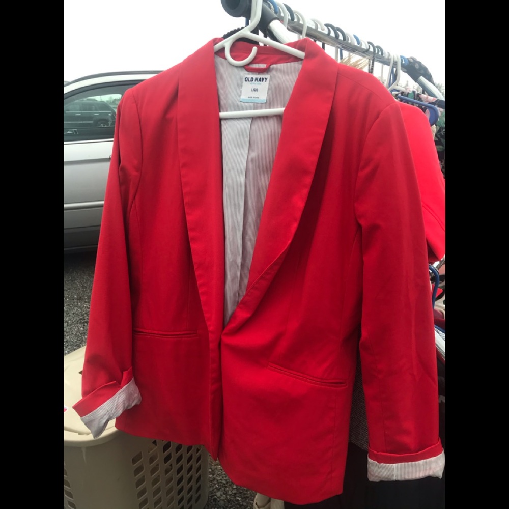 Red old navy blazer
